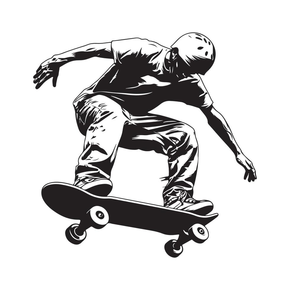 skateboard vektor konst aand grafik