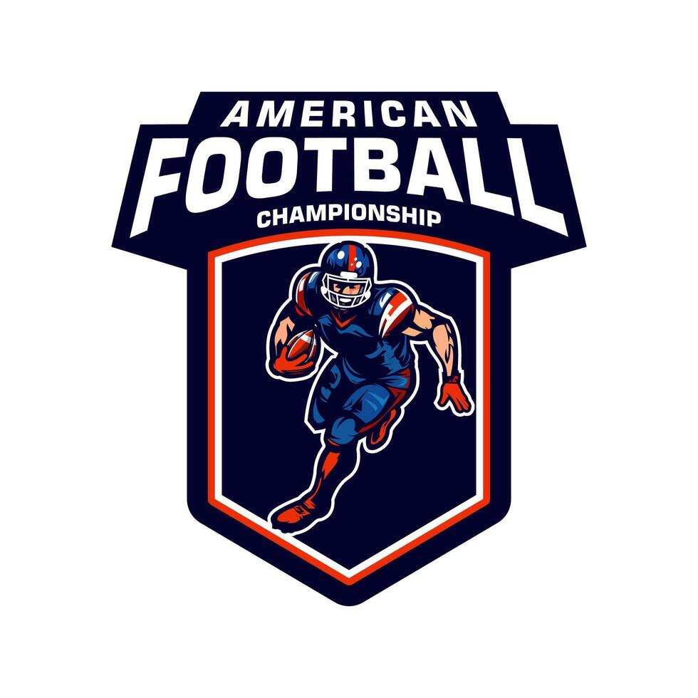 amerikan footbal logotyp vektor