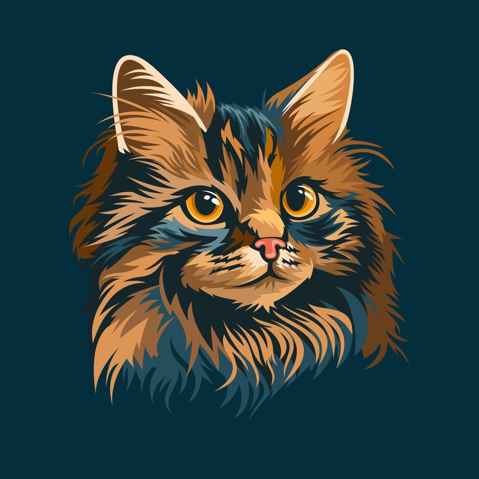 Katze-Vektor-Illustration vektor