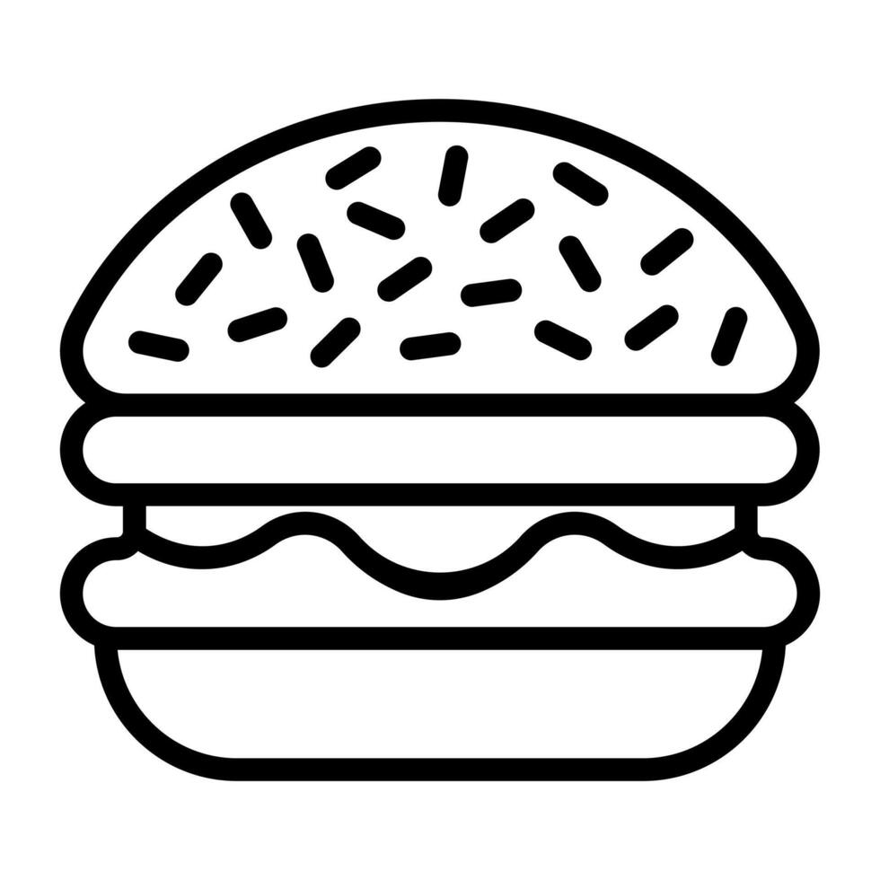 schwarz Vektor Hamburger Symbol isoliert auf Weiß Hintergrund
