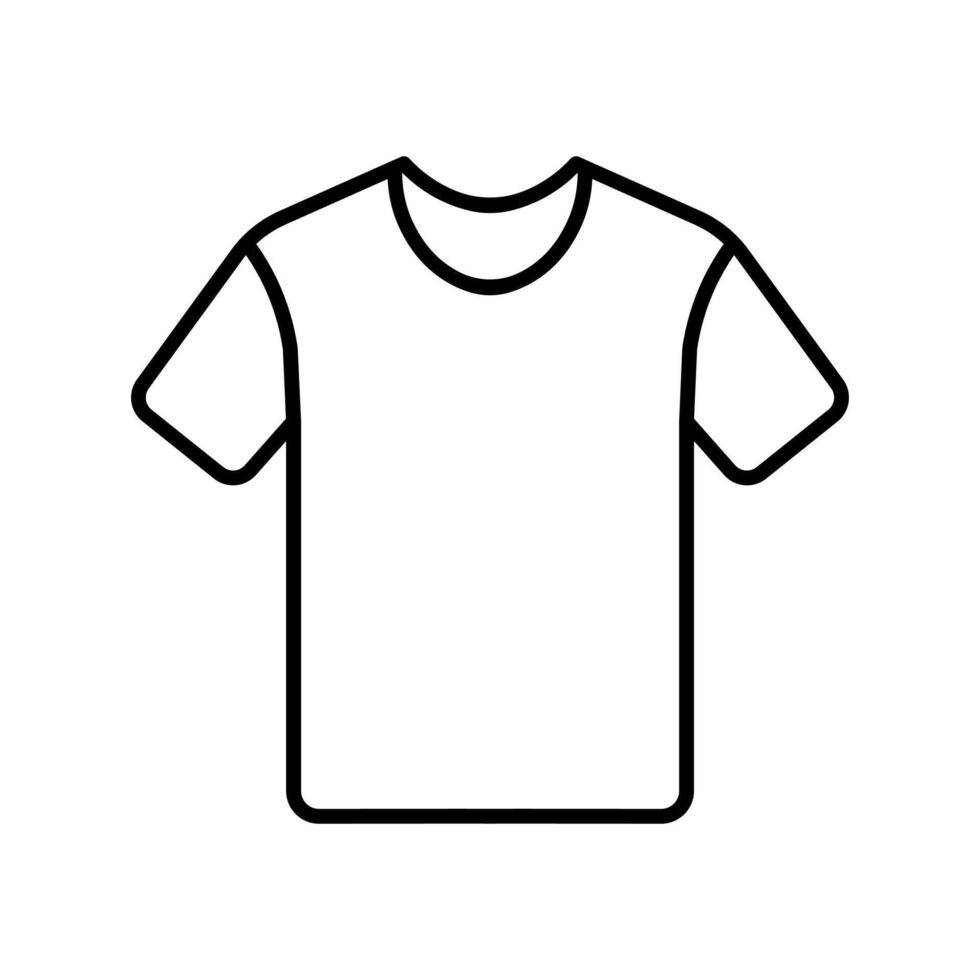 svart vektor tshirt ikon isolerat på vit bakgrund