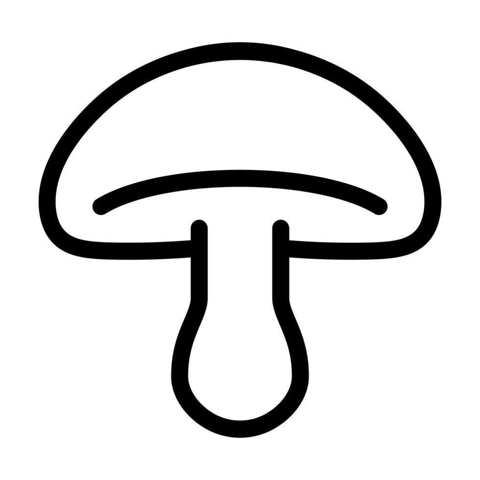 schwarz Vektor Pilz Symbol isoliert auf Weiß Hintergrund