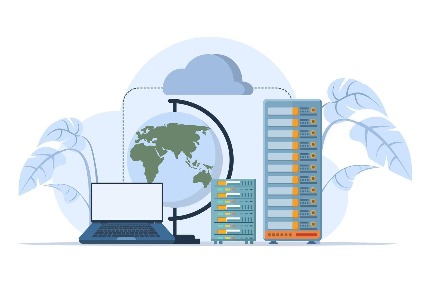 Datenbank Programmierer Konzept, Programmierung Sprache. CSS, html, Es, ui. entwickeln, Code. eben Illustration Programmierer Banner zum Webseite, Landung Buchseite, Netz, Infografiken. vektor