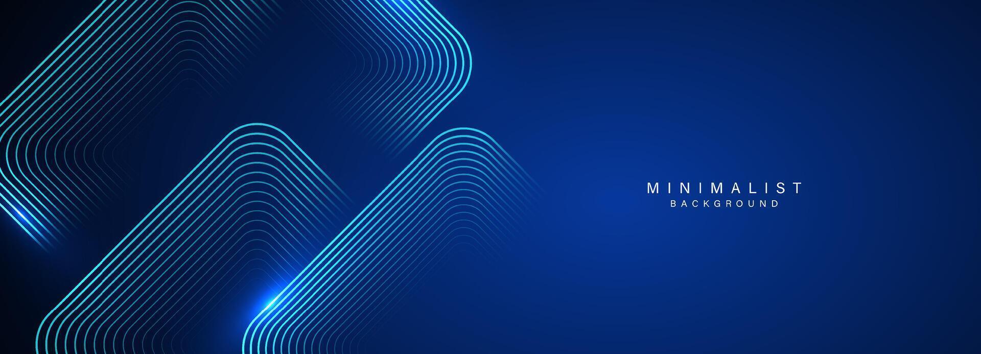 abstrakt Blau modern Hintergrund mit dynamisch geometrisch Formen. vektor