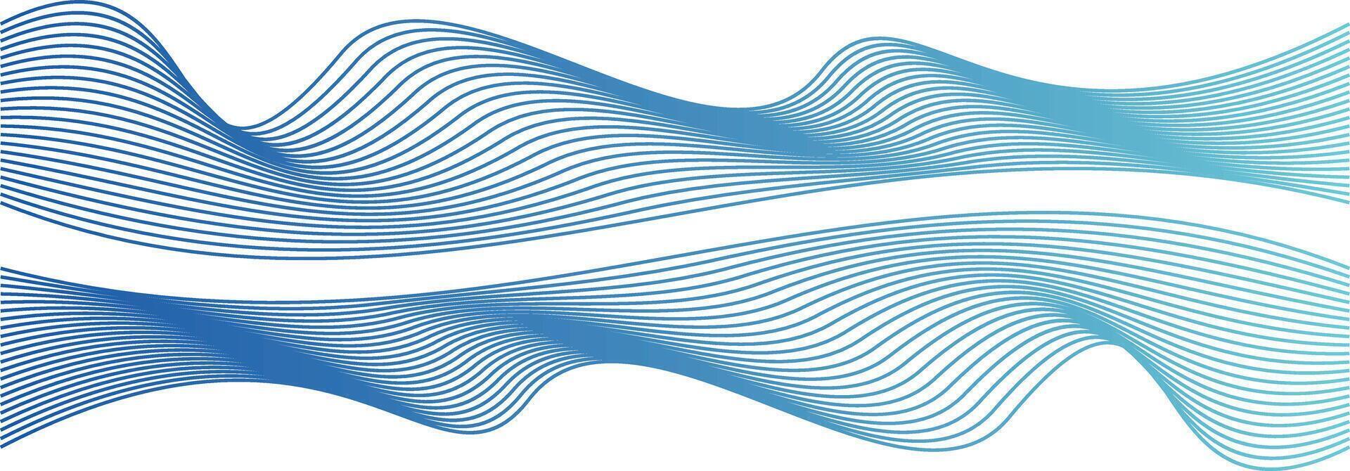Welle Linie bunt abstrakt Vektor Element