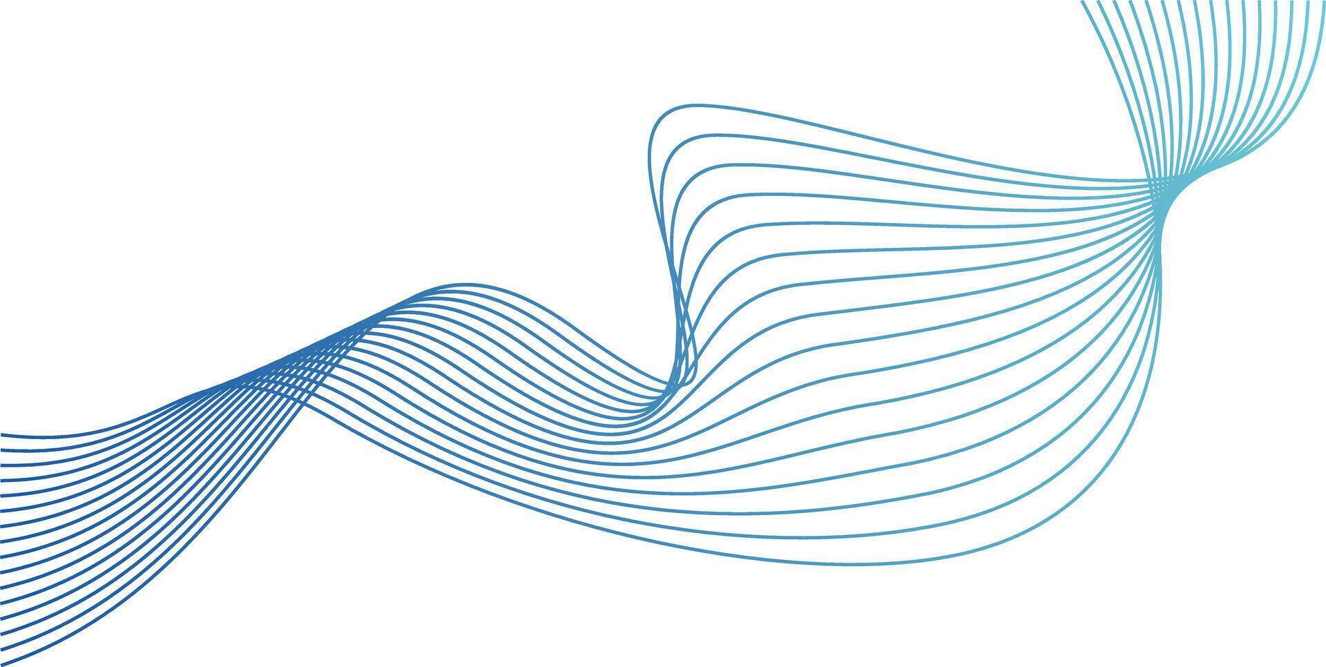 Welle Linie bunt abstrakt Vektor Element