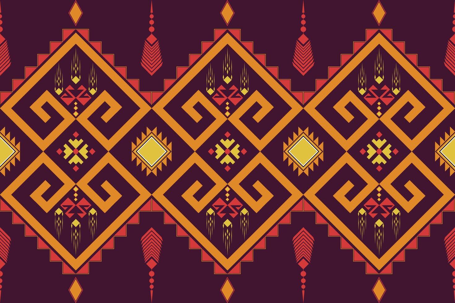 geometrisch ethnisch orientalisch nahtlos Muster. können Sein benutzt im Stoff Design zum Kleidung, Textil, Verpackung, Hintergrund, Hintergrund, Batik, Teppich, Stickerei Stil vektor