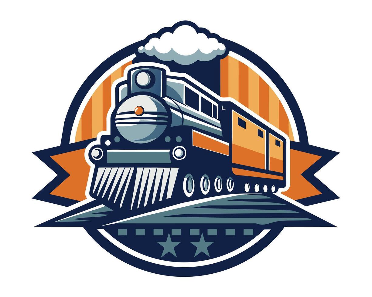 tåg logistik företag logotyp vektor illustration på vit bakgrund