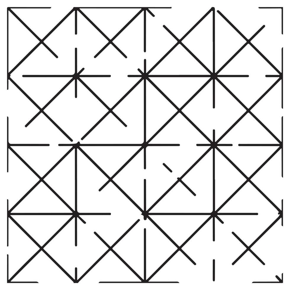 geometrisch Vektor nahtlos Muster auf Weiß Hintergrund