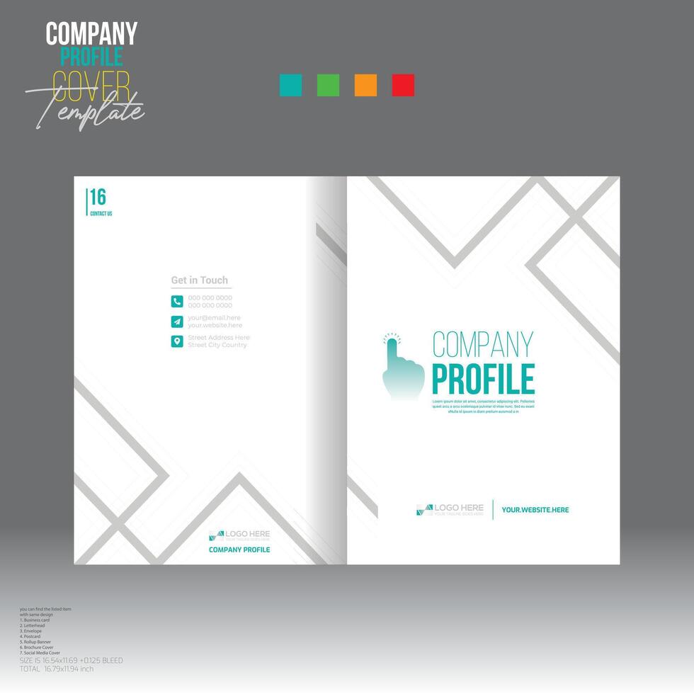 Broschüre Startseite Design zum korporativ und irgendein verwenden vektor