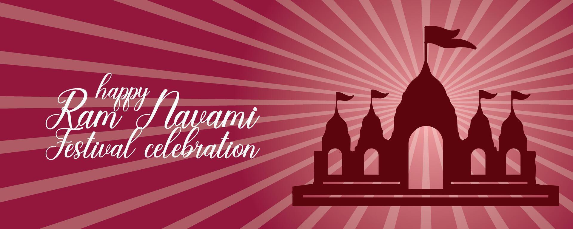 glücklich RAM Navami kulturell Banner Hindu Festival Vertikale Post wünscht sich Feier Karte RAM Navami Feier Hintergrund vektor