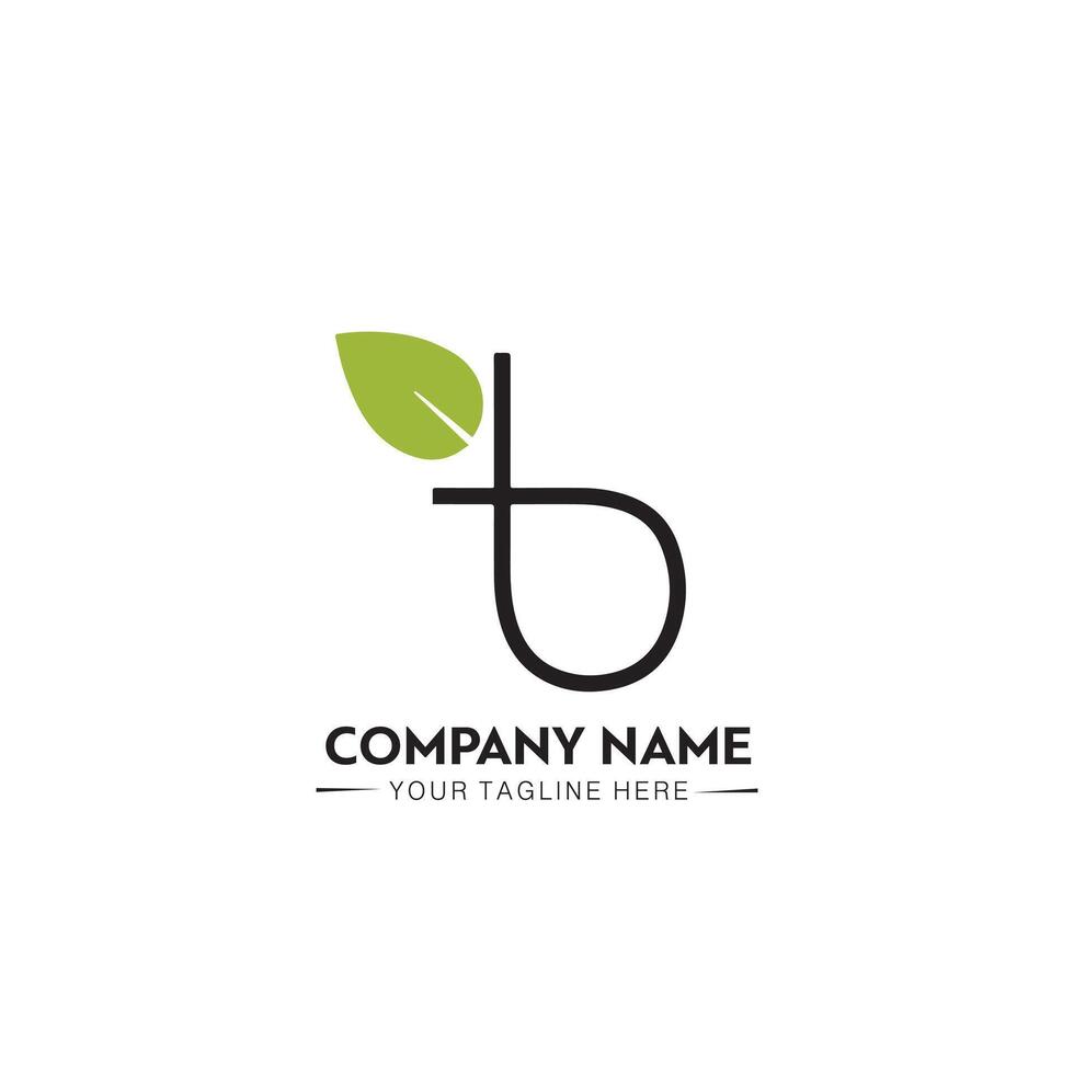 Blatt Logo Vorlage, positiv und Negativ Variante, korporativ Identität zum Marken vektor