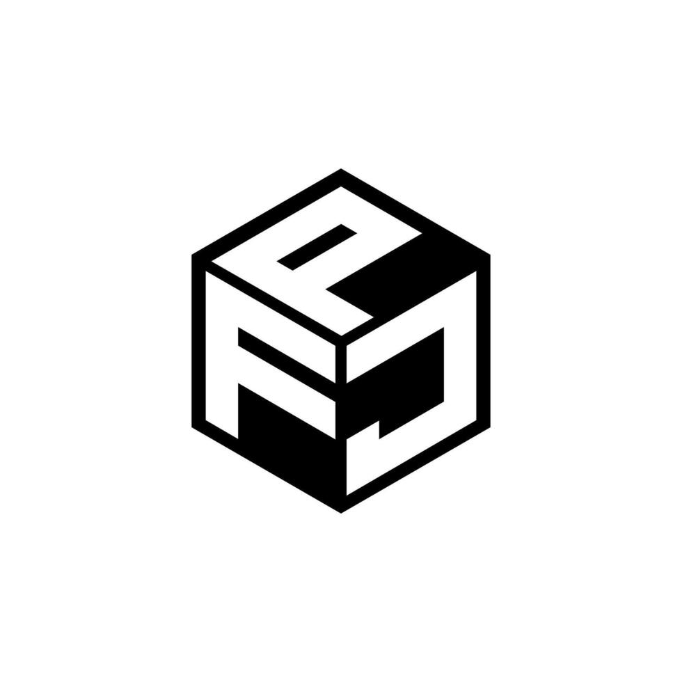 fjp Brief Logo Design, Inspiration zum ein einzigartig Identität. modern Eleganz und kreativ Design. Wasserzeichen Ihre Erfolg mit das auffällig diese Logo. vektor