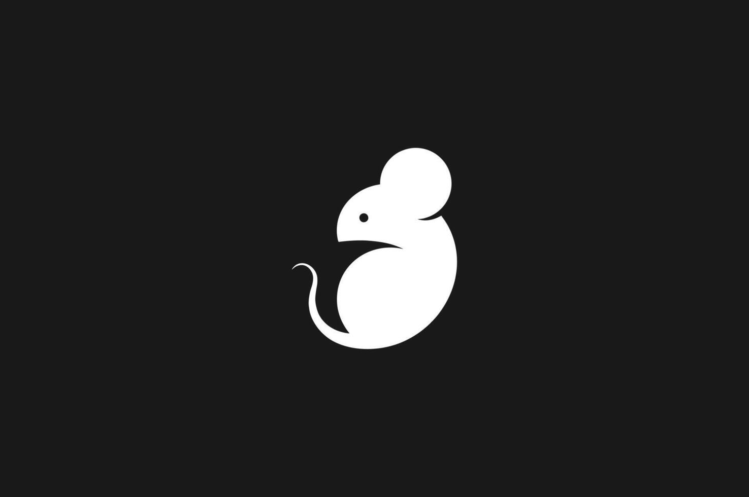 einfach Maus Logo vektor