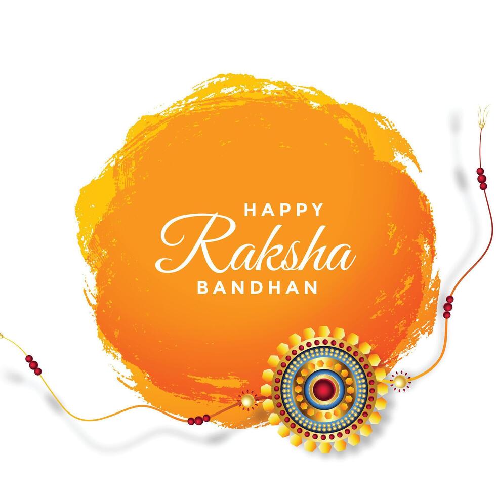 Lycklig Raksha bandhan festival hälsning bakgrund design vektor