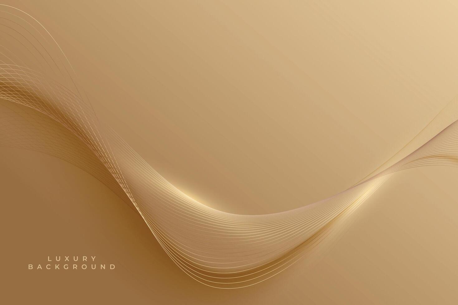 Prämie golden Linien Luxus Hintergrund vektor