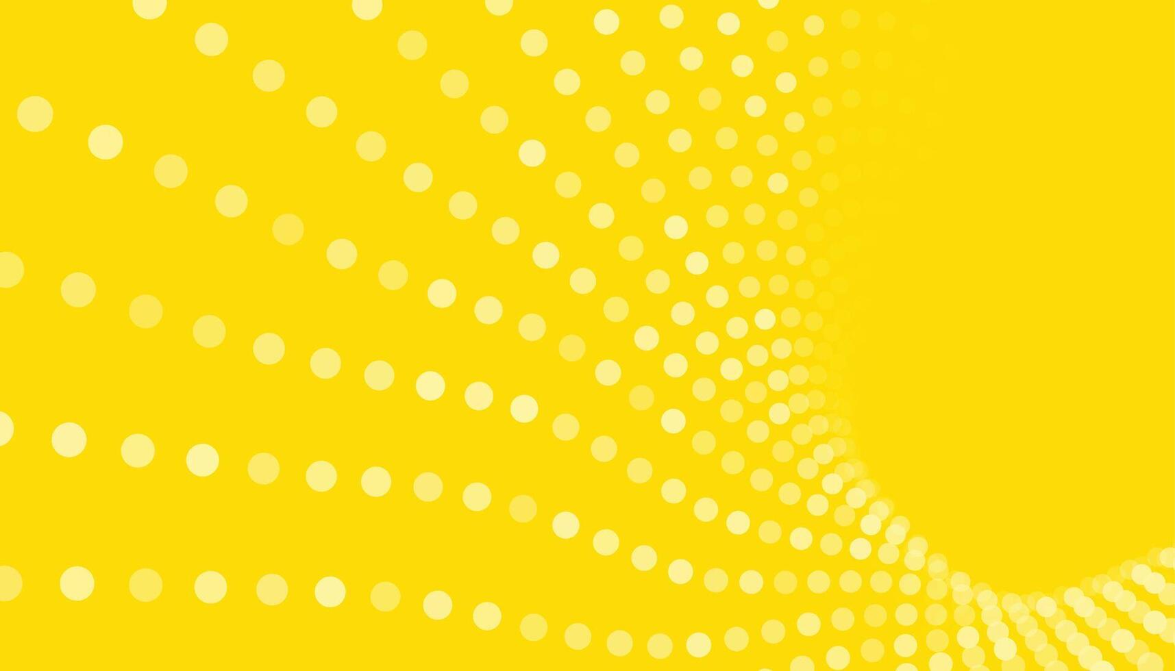 Gelb Hintergrund mit Kreis Punkte Muster Design vektor