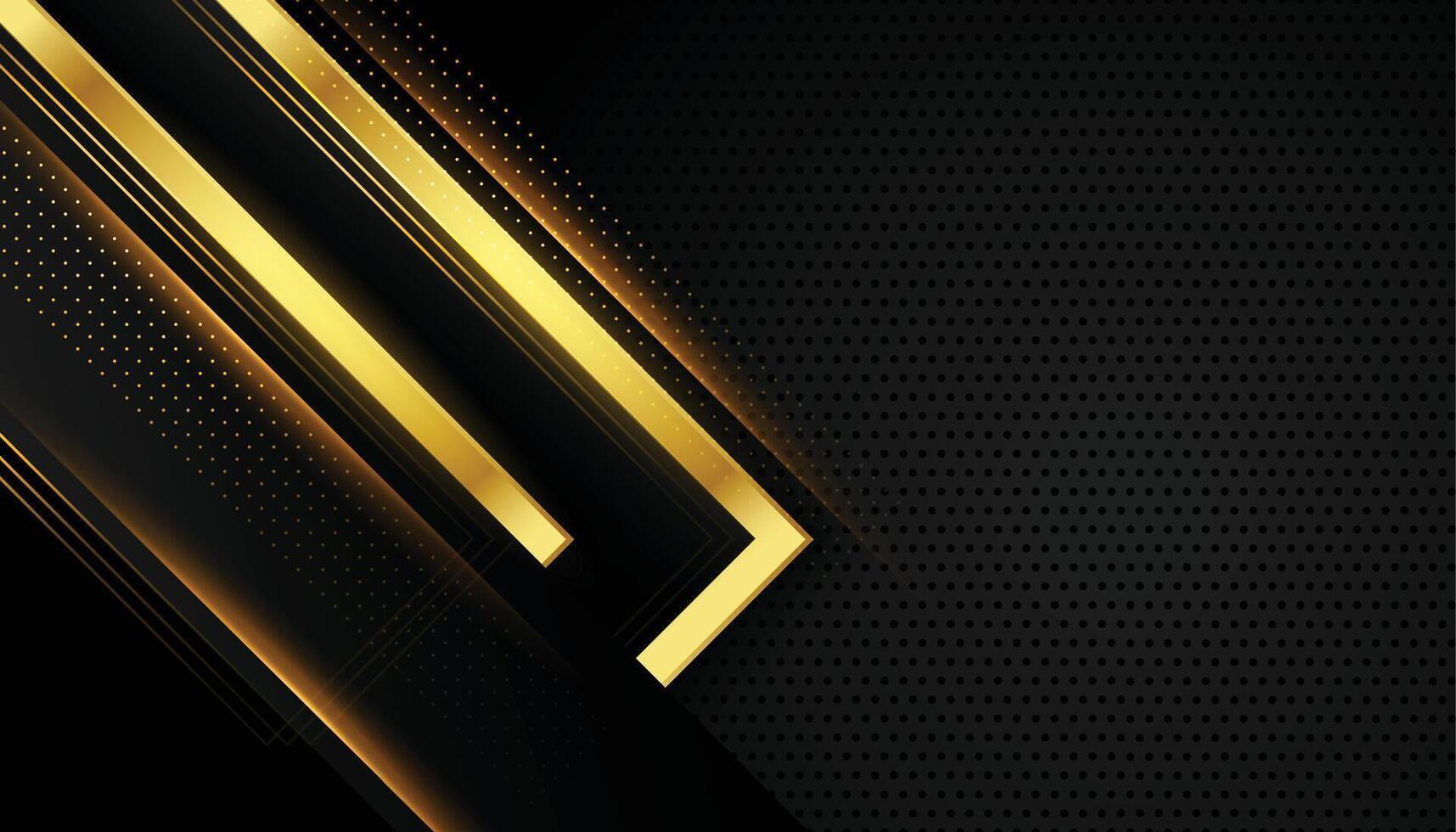 Prämie golden und schwarz Luxus Hintergrund Design vektor