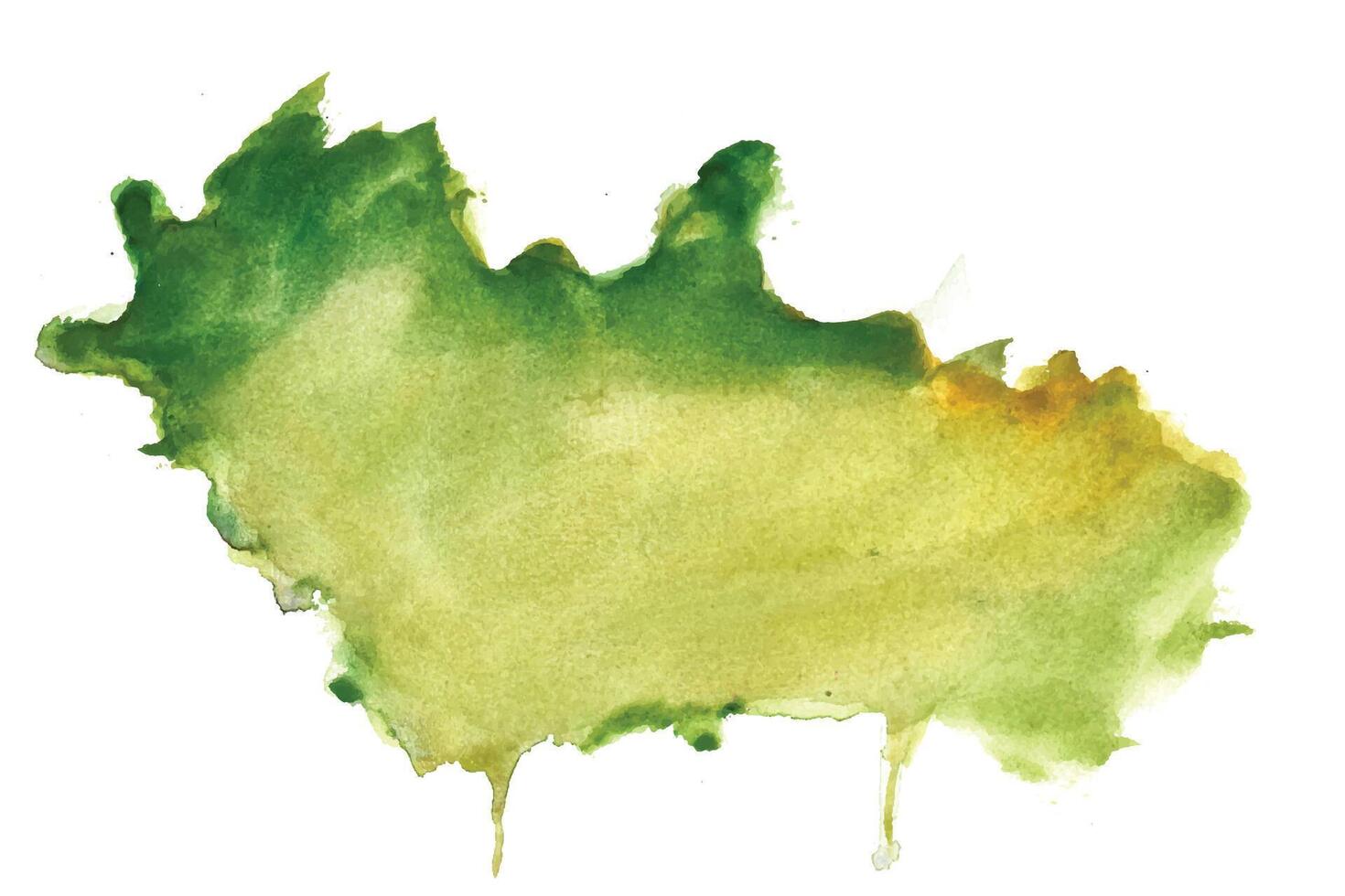 Grün Aquarell Spritzen beflecken Textur Hintergrund Design vektor