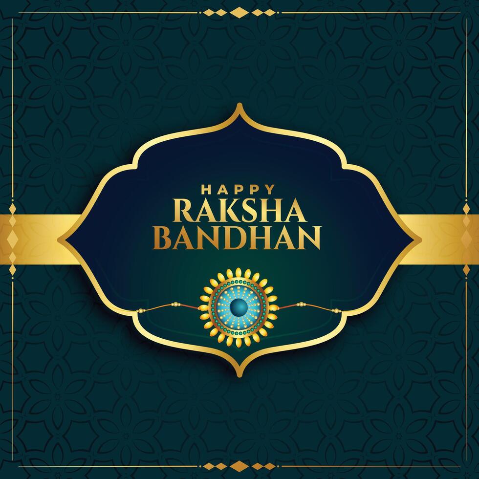 traditionell Raksha Bandhan indisch Festival Karte Design vektor