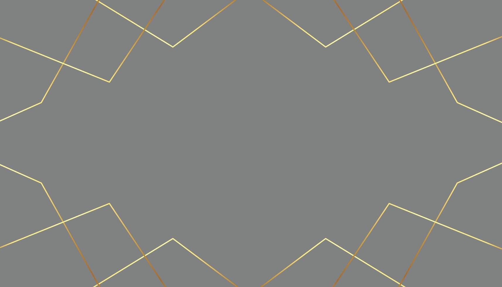 Prämie grau Farbe Hintergrund mit golden Linien Design vektor