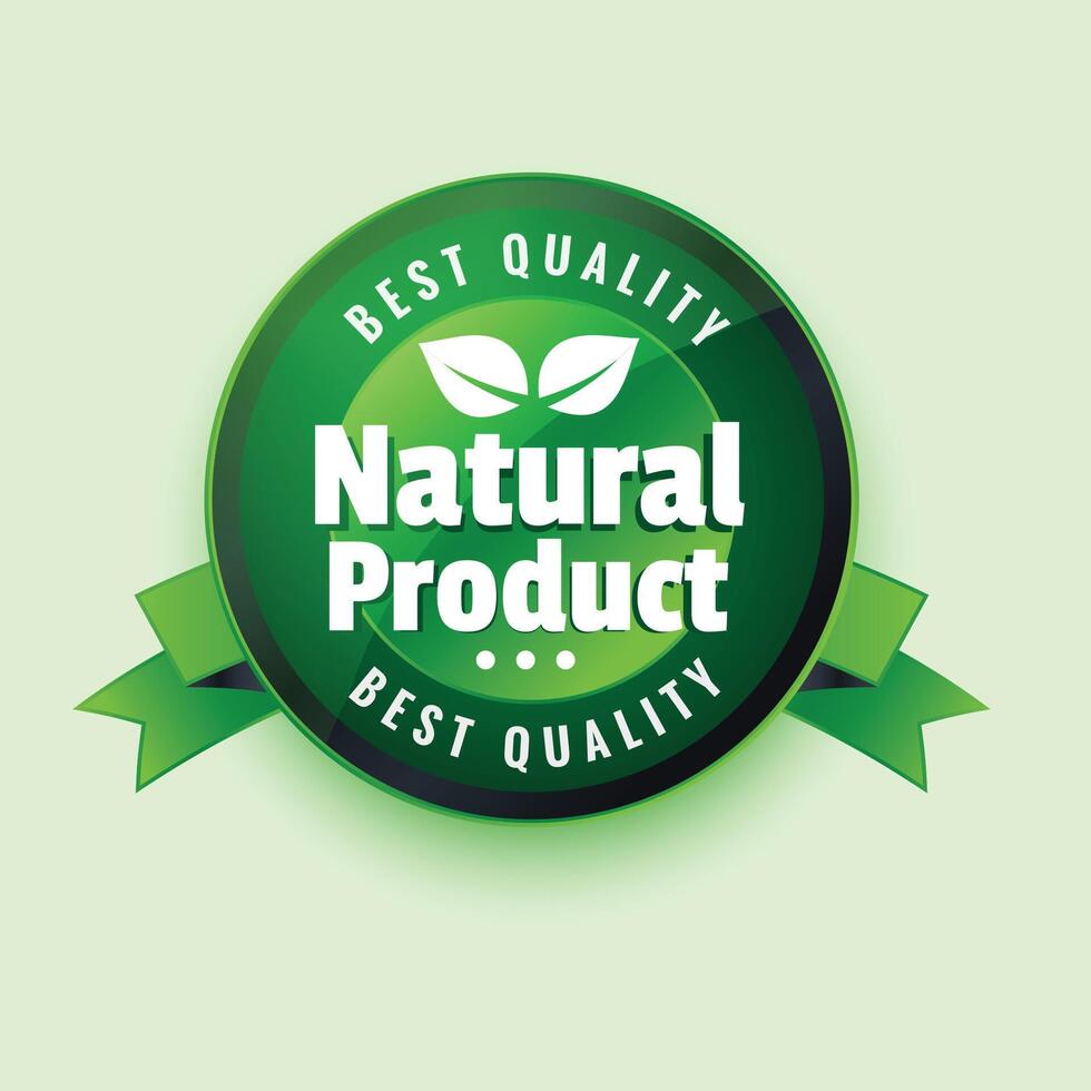 bäst kvalitet naturlig produkt märka stocker design vektor