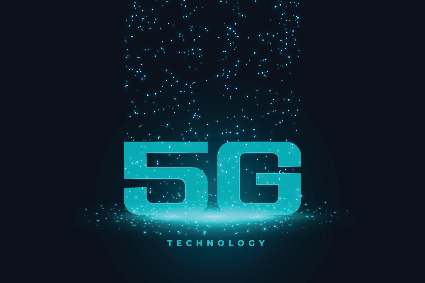 fith generation 5g teknologi begrepp techno bakgrund design vektor