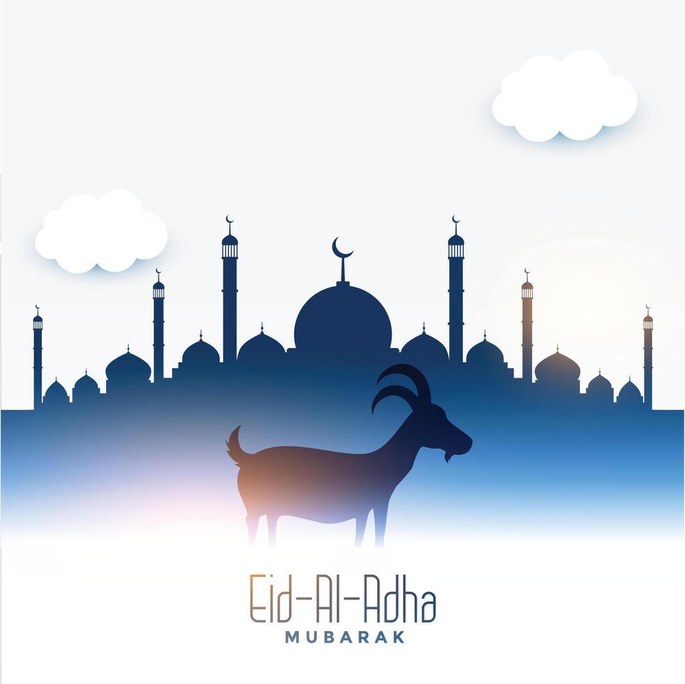 bakrid eid Adha festival hälsning design vektor