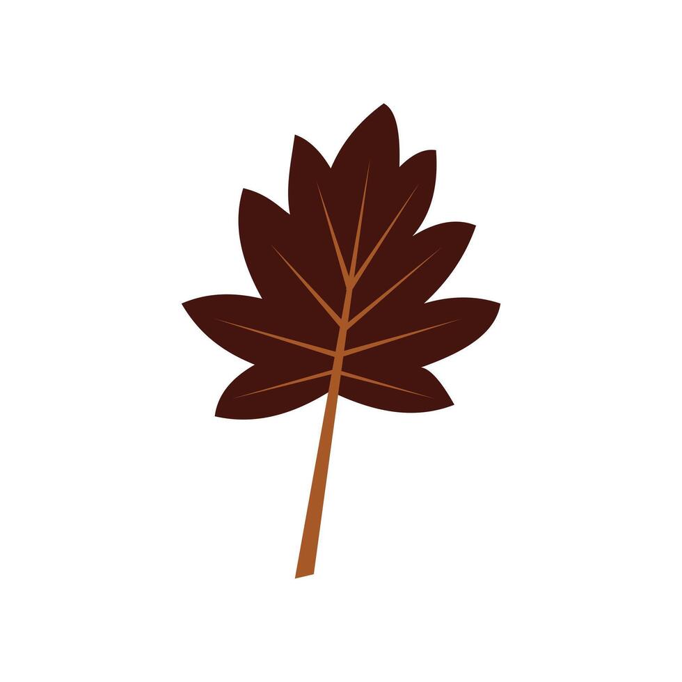 Herbst Blatt eben Symbol auf Weiß Hintergrund zum Netz und Handy, Mobiltelefon Design. Ressourcen Grafik Element Design. Vektor Illustration mit Themen und Natur