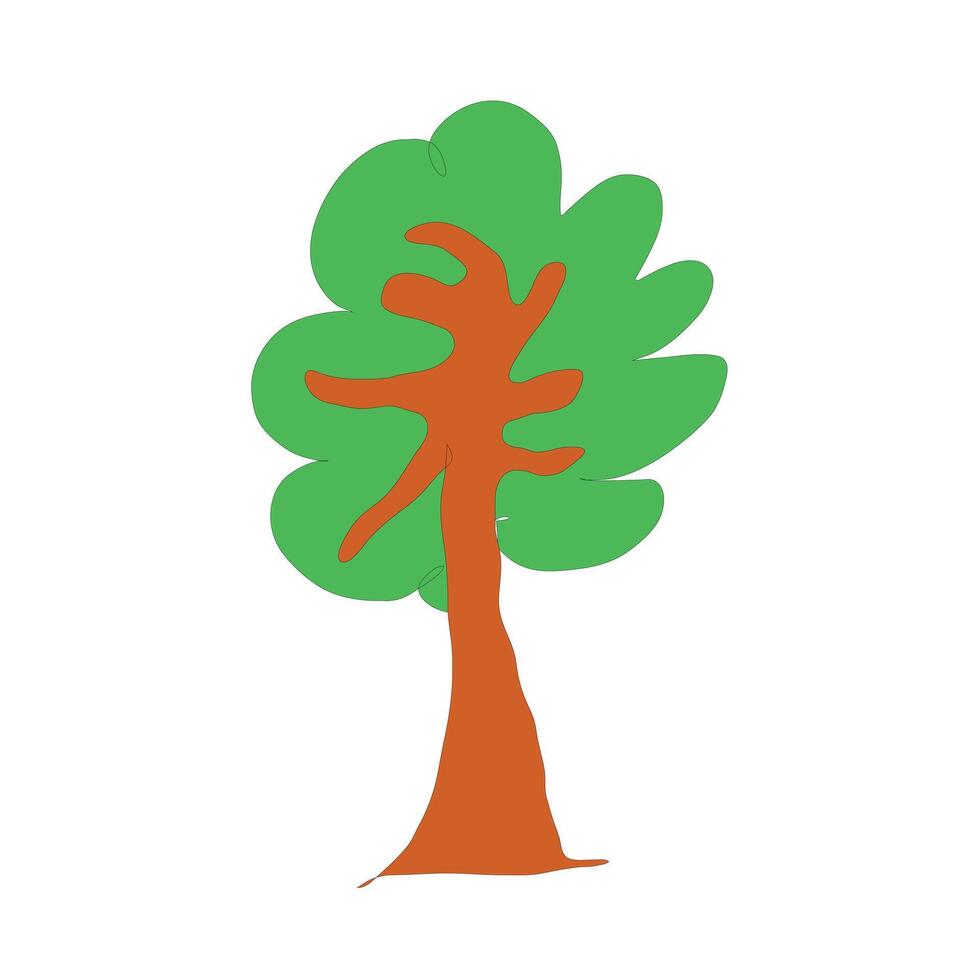 träd ikon vektor isolerat på vit bakgrund för din webb och mobil app design, träd logotyp begrepp. Resurser grafisk ikon element design. vektor illustration med en naturlig tema