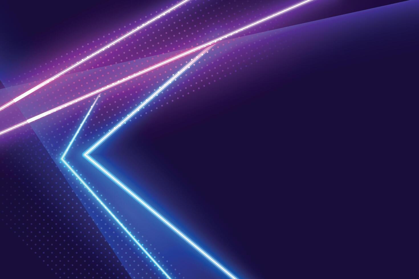 Blau und lila Neon- Beleuchtung glühend Hintergrund vektor