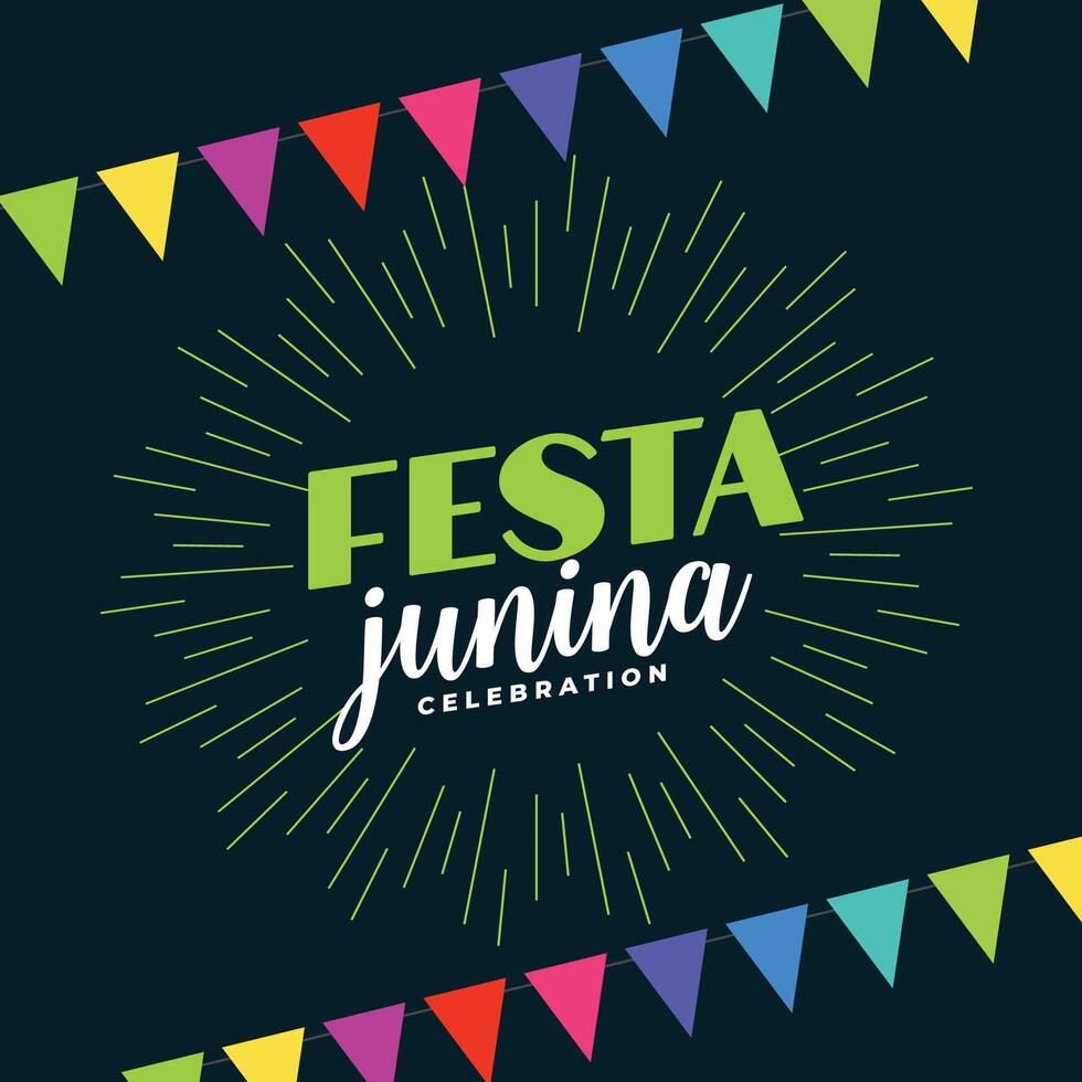 Brasilien Juni festa junina Feier Festival Hintergrund vektor