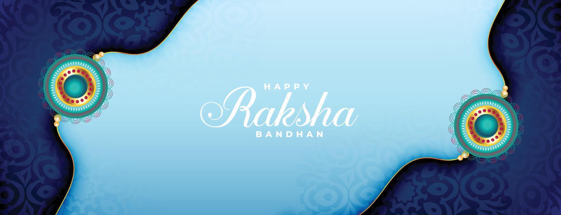 elegant Raksha bandhan festival lyckönskningar kort mall vektor