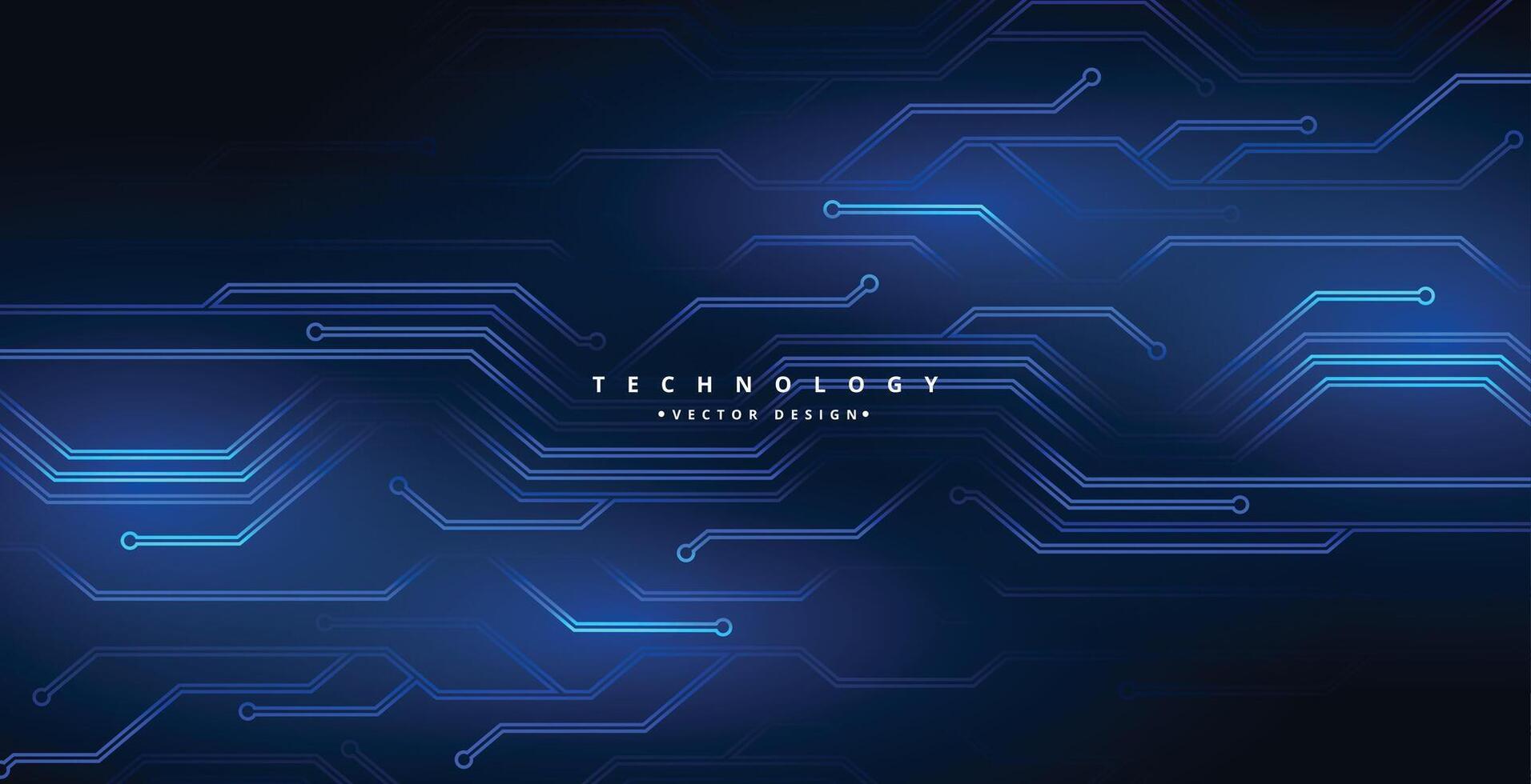 Digital Technologie Schaltkreis Linien Diagramm Hintergrund Design vektor