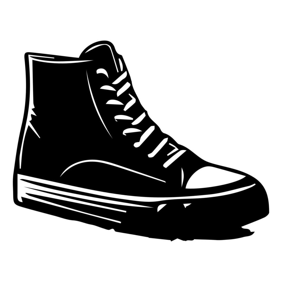 Schuh Symbol auf Weiß Hintergrund. Vektor Illustration