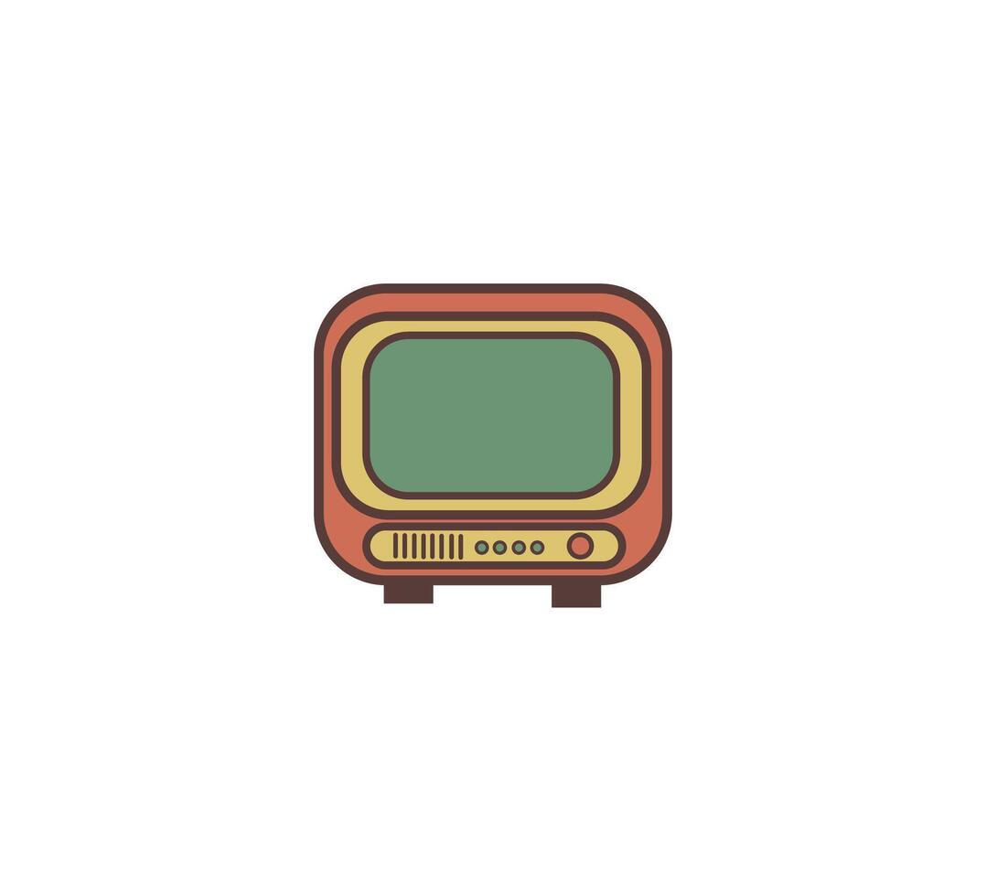 Fernseher retro Symbol Vektor Design