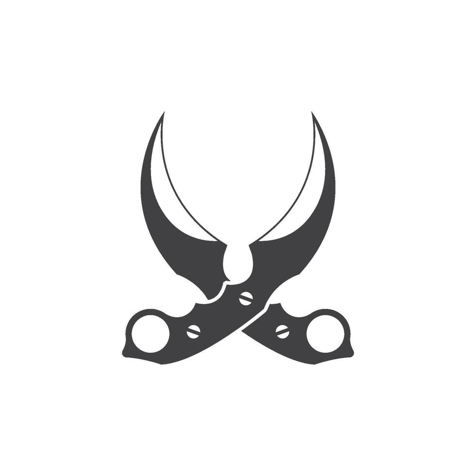 karambit Messer Symbol vektor
