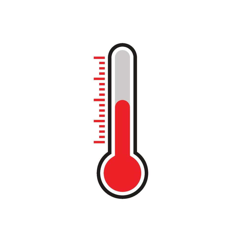 Symbolvektor für Thermometer vektor