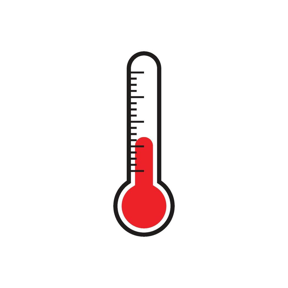 Symbolvektor für Thermometer vektor