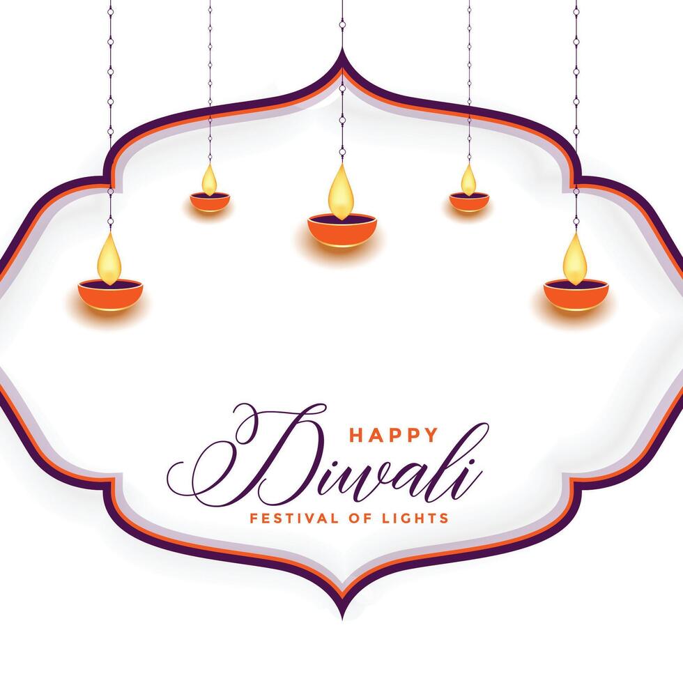 traditionell glücklich Diwali Festival Hintergrund Design vektor