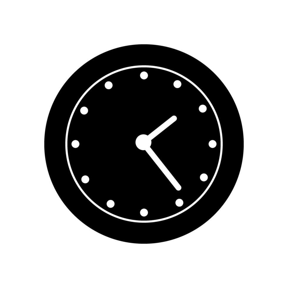 Uhr Symbol Vektor. Zeit Illustration unterzeichnen. Mauer Uhr Symbol. Uhr Logo. vektor