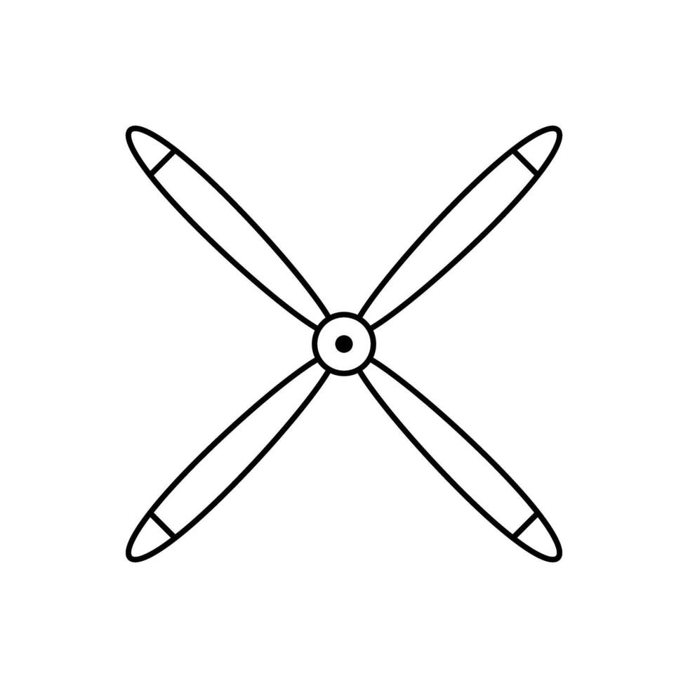 propeller ikon vektor uppsättning. skruva illustration tecken. blad symbol eller logotyp.