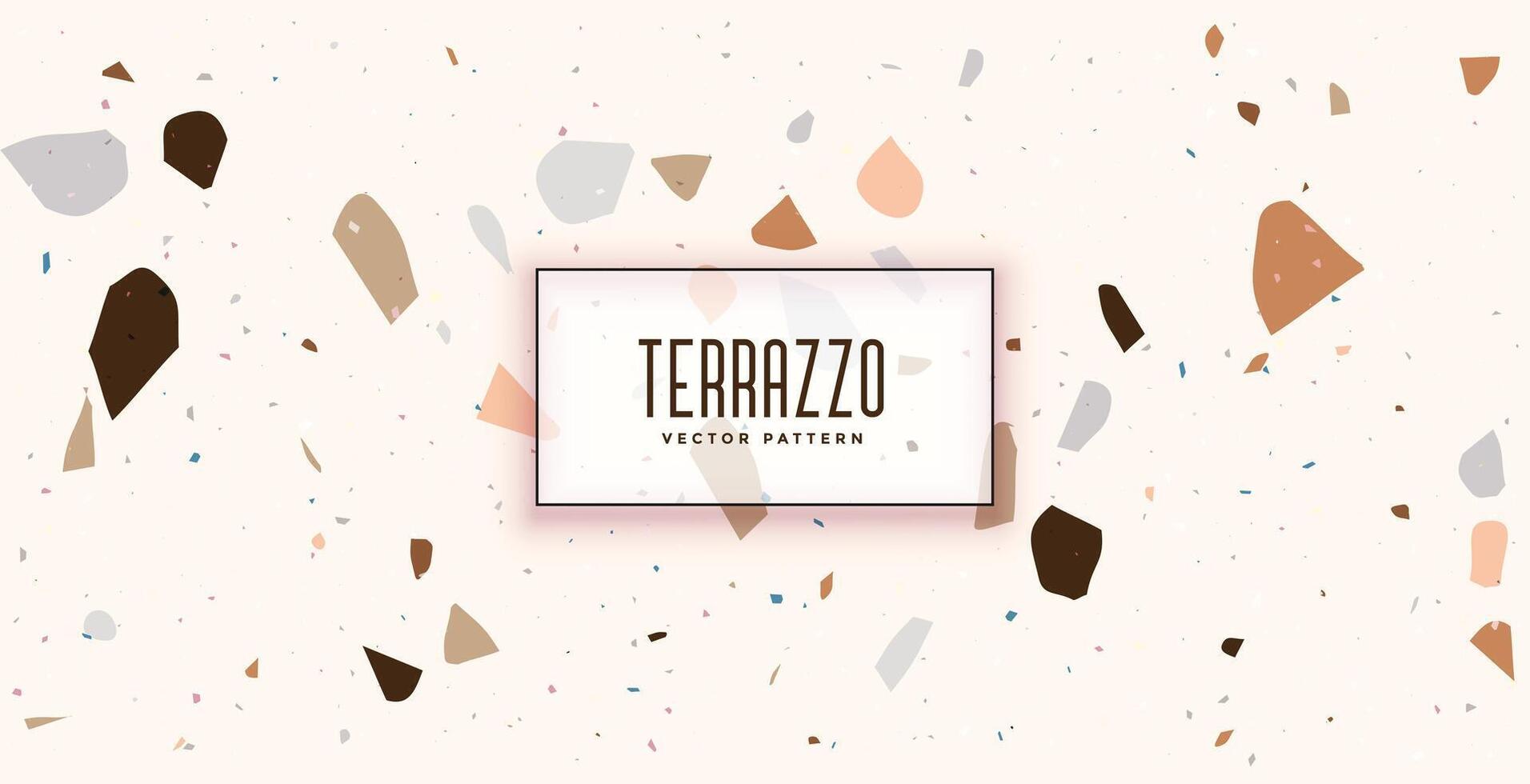 Weiß Terrazzo gestalten Muster Textur Hintergrund Design vektor