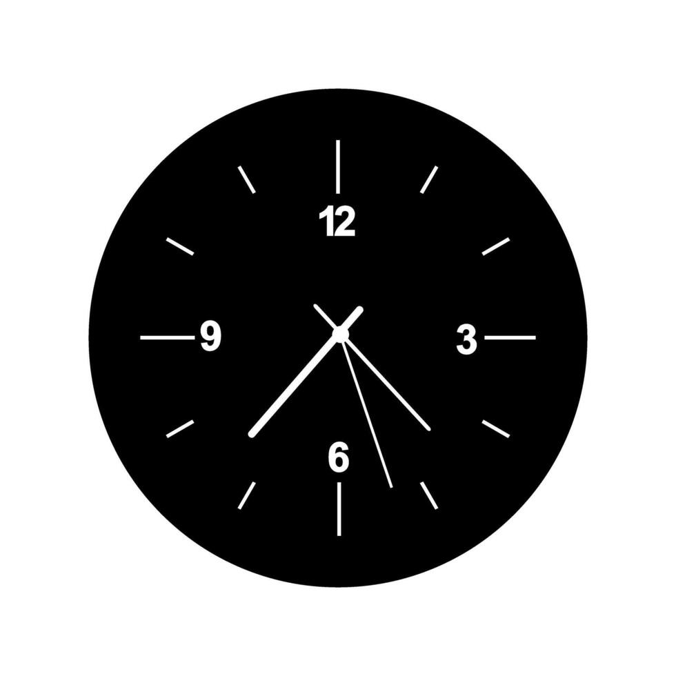 Uhr Symbol Vektor. Zeit Illustration unterzeichnen. Mauer Uhr Symbol. Uhr Logo. vektor