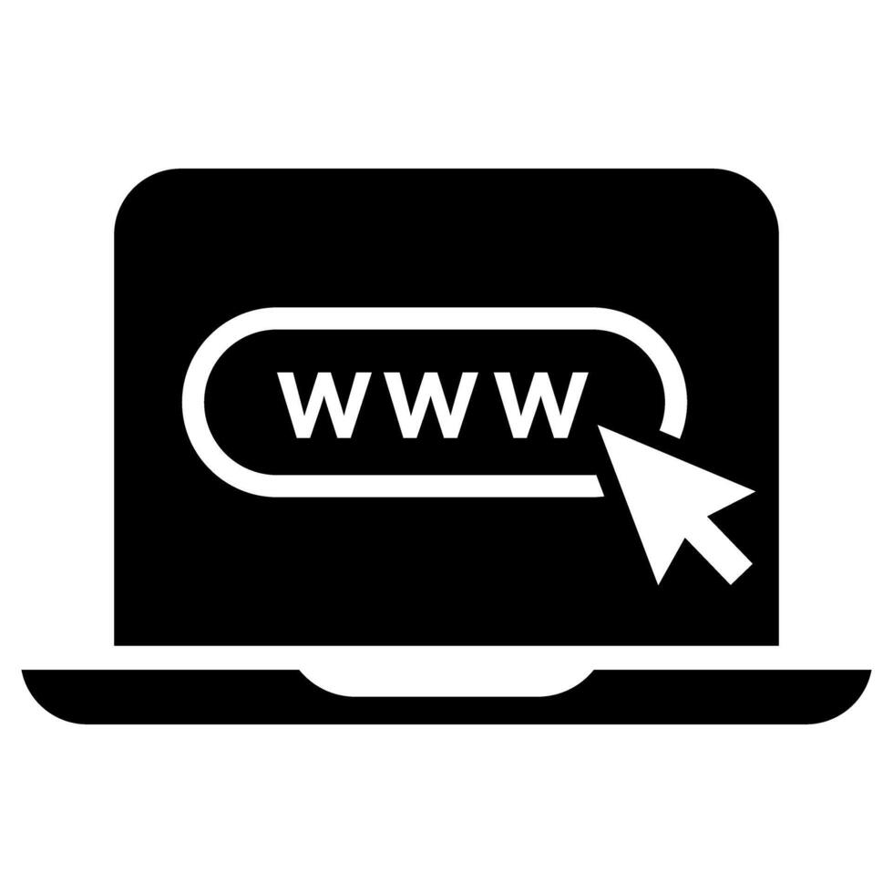 Webseite Vektor Symbol. www Illustration unterzeichnen. Seite? ˅ Symbol. Internet Logo.