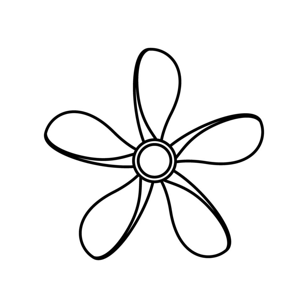 propeller ikon vektor uppsättning. skruva illustration tecken. blad symbol eller logotyp.