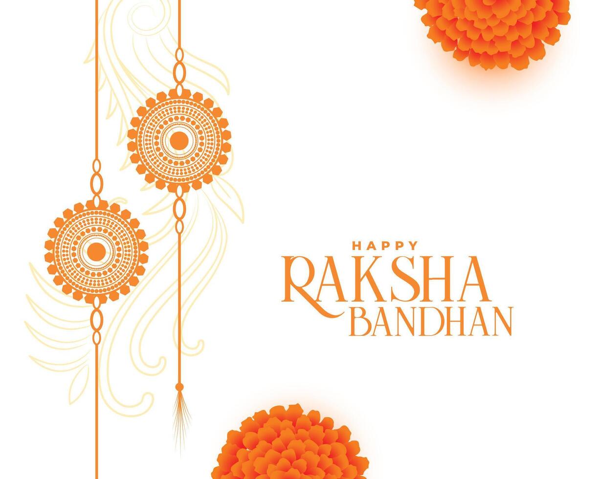 bror och syster Raksha bandhan festival firande bakgrund vektor