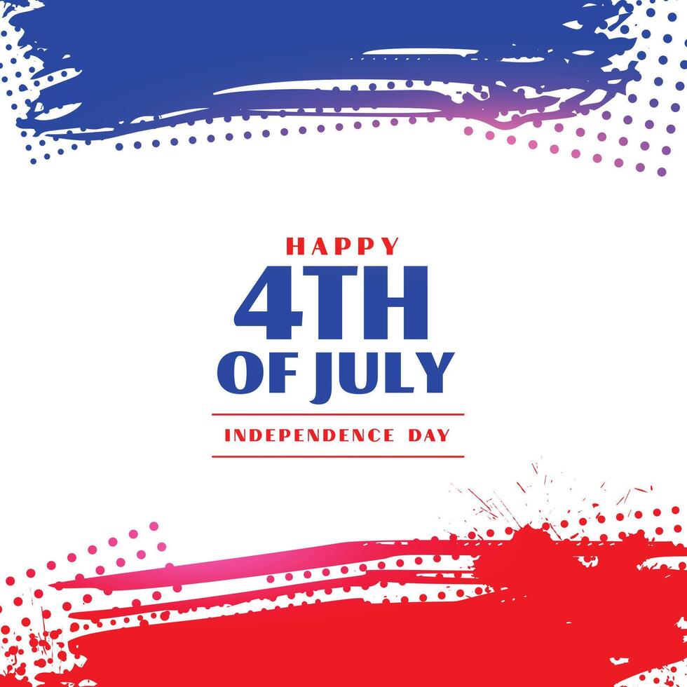 glad 4 juli självständighetsdagen bakgrund vektor