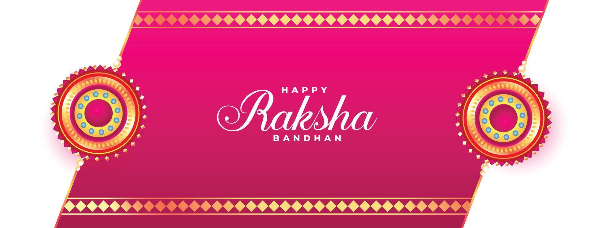 traditionell Raksha Bandhan Feier wünscht sich Karte Hintergrund vektor