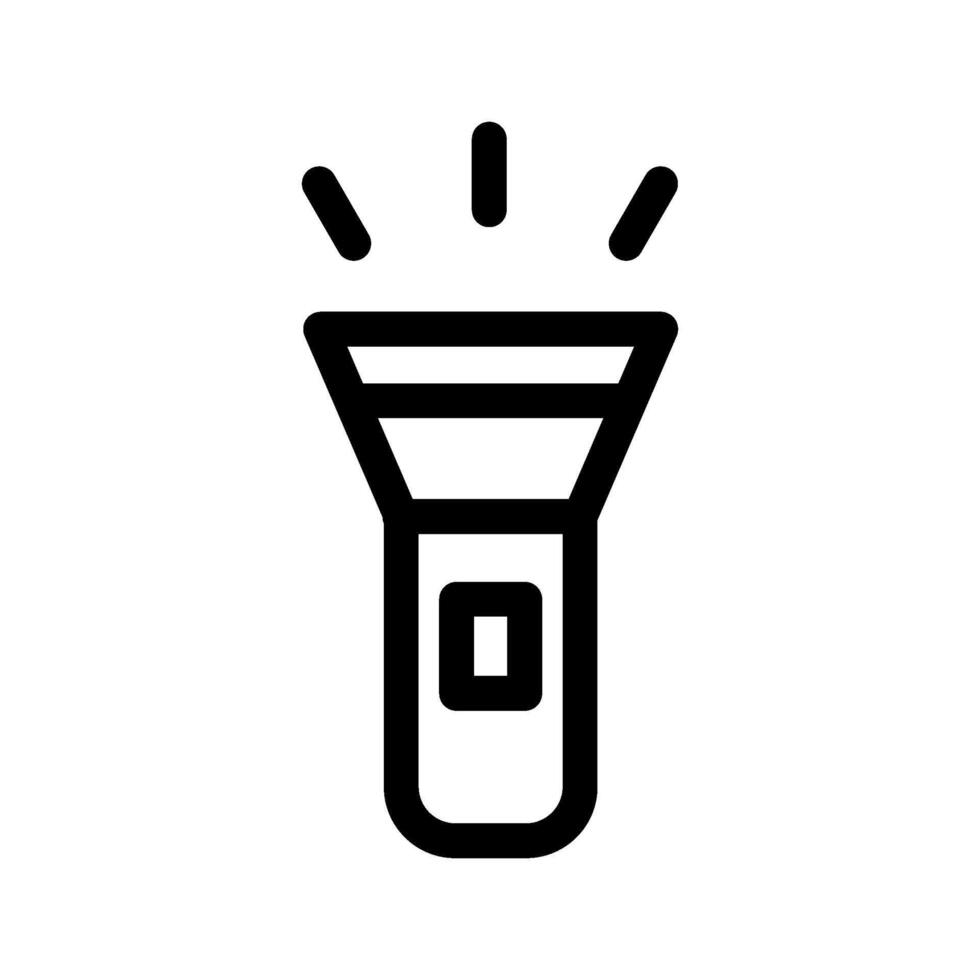 ficklampa ikon vektor symbol design illustration